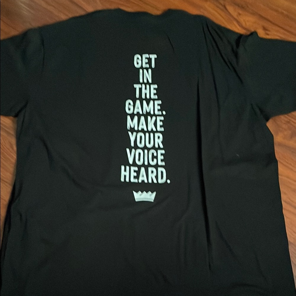 Men’s Sacramento Kings VOTE Black Graphic T-Shirt sz 3XL